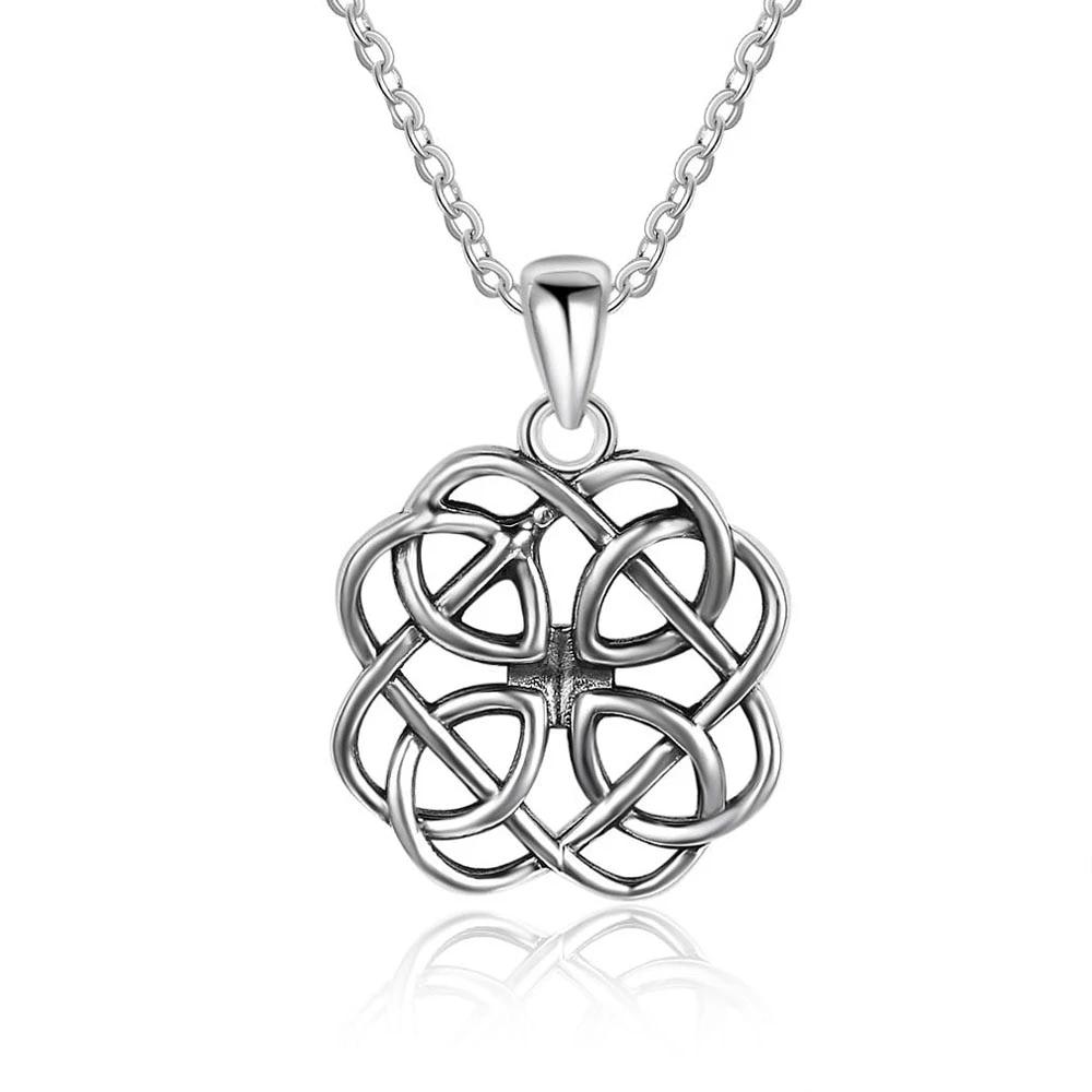 925 Sterling Silver Geometric Art Pattern Pendant Necklace, Jewelry Gift for Women-Customized Jewel