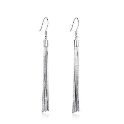 Simple 925 Sterling Silver Bohemia Drop Earrings for Women, Party Jewelry Gift-Customized Jewel