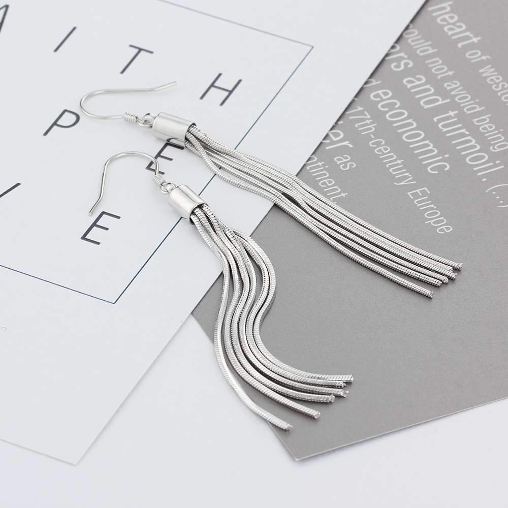 Simple 925 Sterling Silver Bohemia Drop Earrings for Women, Party Jewelry Gift-Customized Jewel