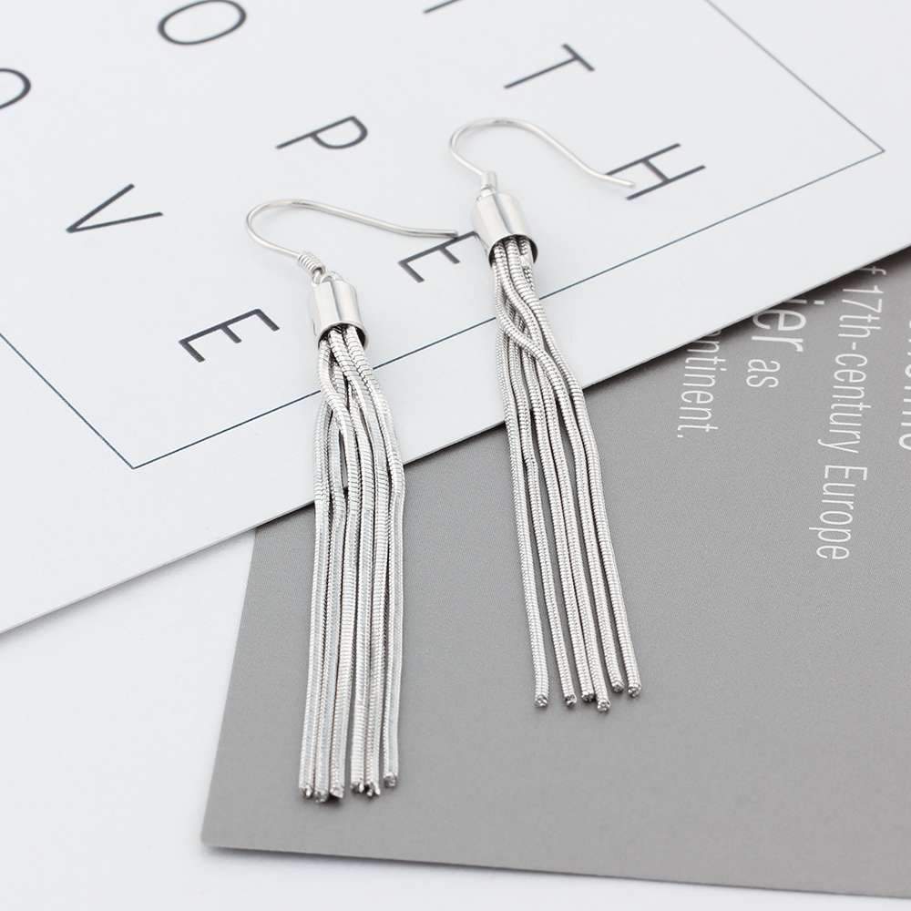 Simple 925 Sterling Silver Bohemia Drop Earrings for Women, Party Jewelry Gift-Customized Jewel