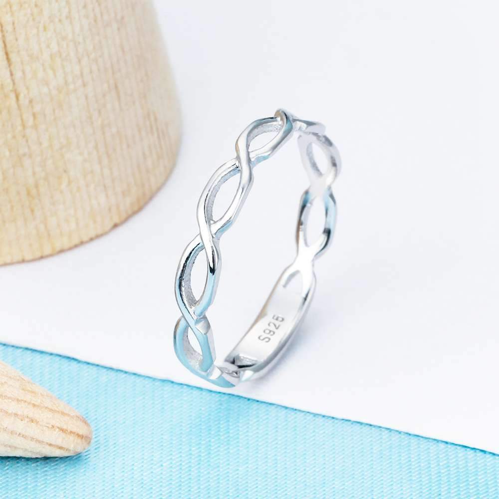 925 Sterling Silver Rings for Women - Infinity Love 8-Shape Design – Party Jewelry Gift-Customized Jewel