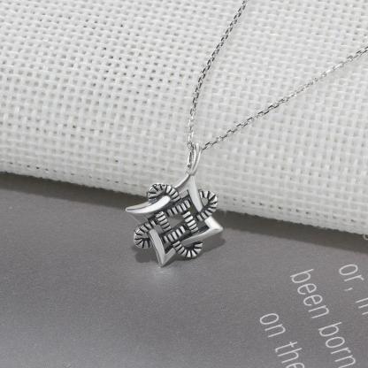 925 Sterling Silver Vintage Art Design Pendant Necklace, Fashion Party Jewelry for Women-Customized Jewel