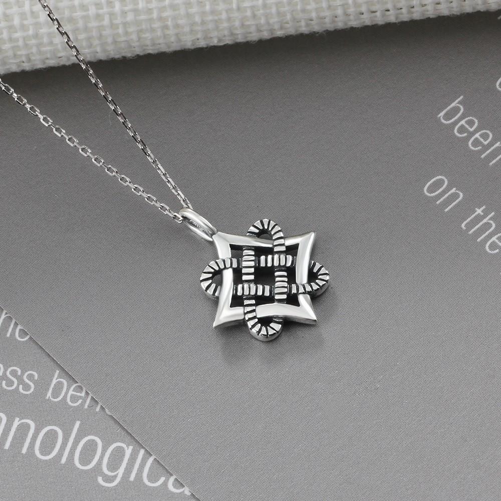 925 Sterling Silver Vintage Art Design Pendant Necklace, Fashion Party Jewelry for Women-Customized Jewel