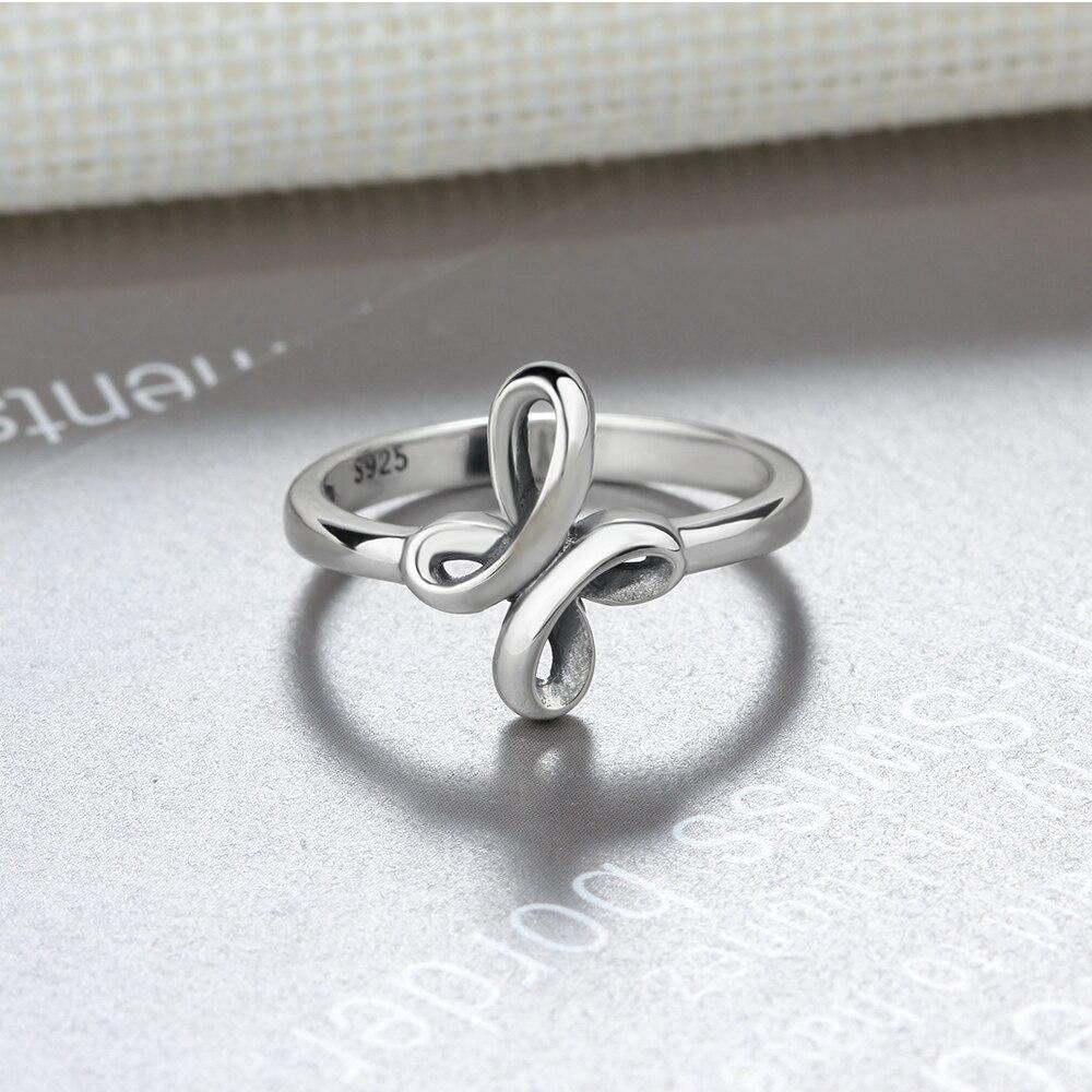 Sterling Silver Rings for Women – Latin Cross Braided Design – Vintage Style OL Jewelry Gift for Her-Customized Jewel