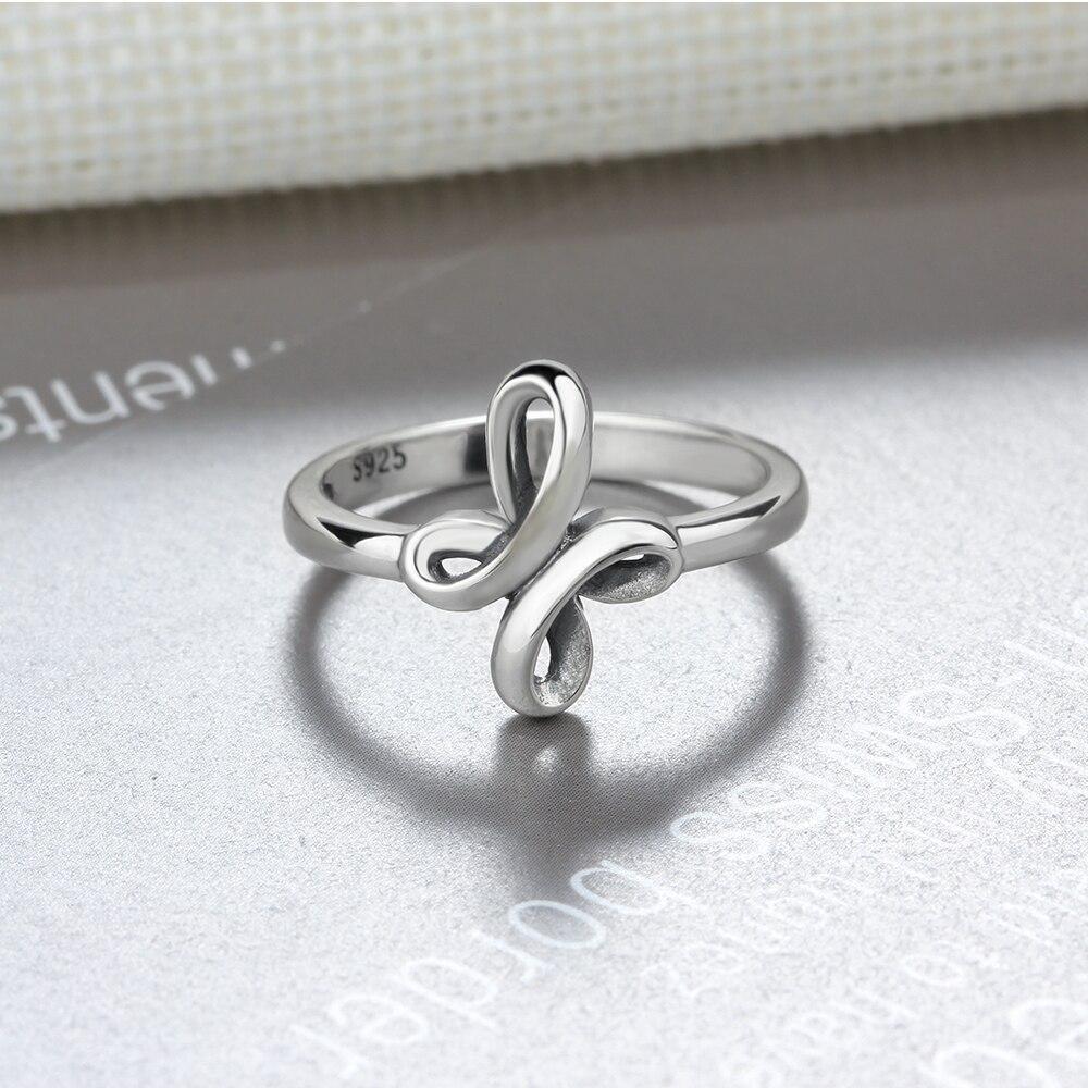 Sterling Silver Rings for Women – Latin Cross Braided Design – Vintage Style OL Jewelry Gift for Her-Customized Jewel