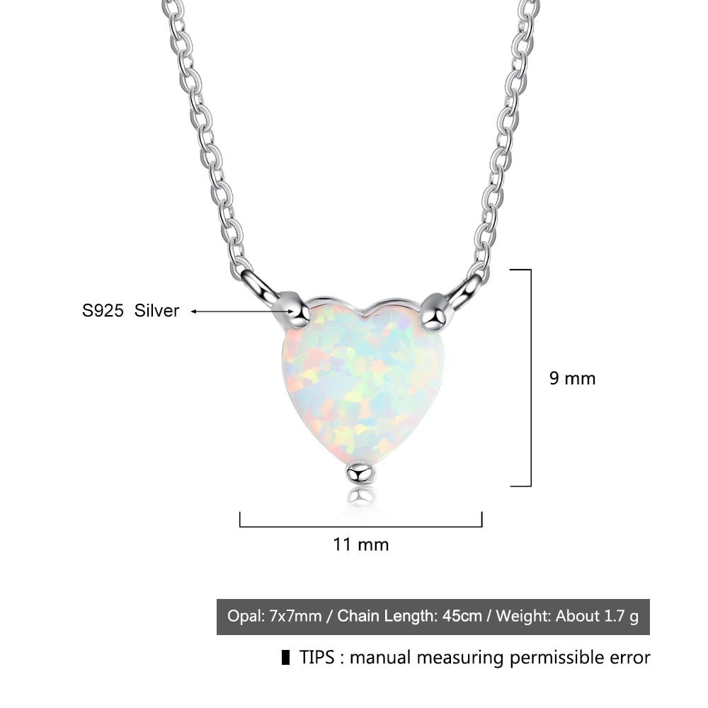 Heart Shape Milky Opal Pendant Love Necklace-Customized Jewel