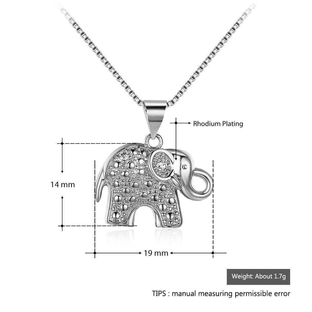 Fashion Box Chain Necklace with Elephant Shape Pendant, Party Jewelry for Women-Customized Jewel