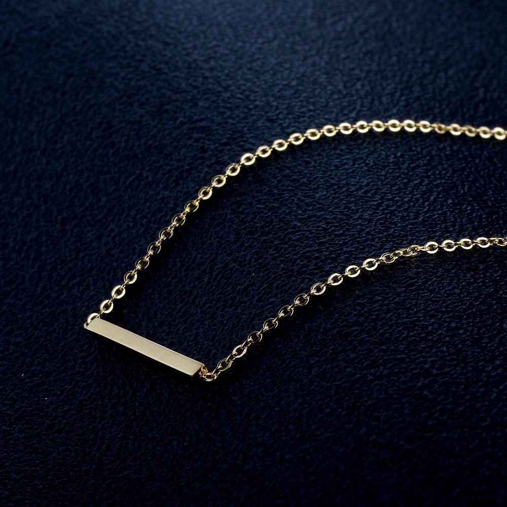 Personalized Gold Color Stainless Steel Necklace Gift for Christmas, Engrave Custom Names-Customized Jewel