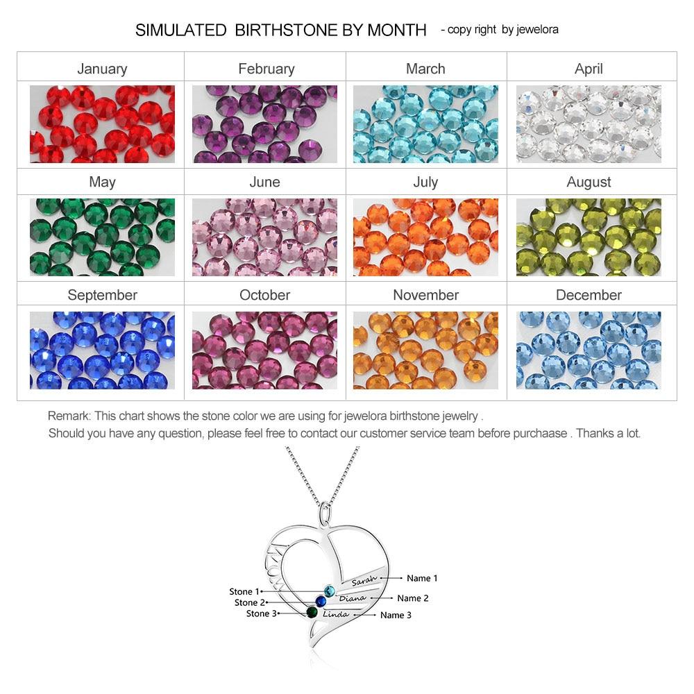 Personalized 925 Sterling Silver Necklace with Mom Engraved Pendant, Customize Name & Birthstones, Trendy Jewelry for Women-Customized Jewel