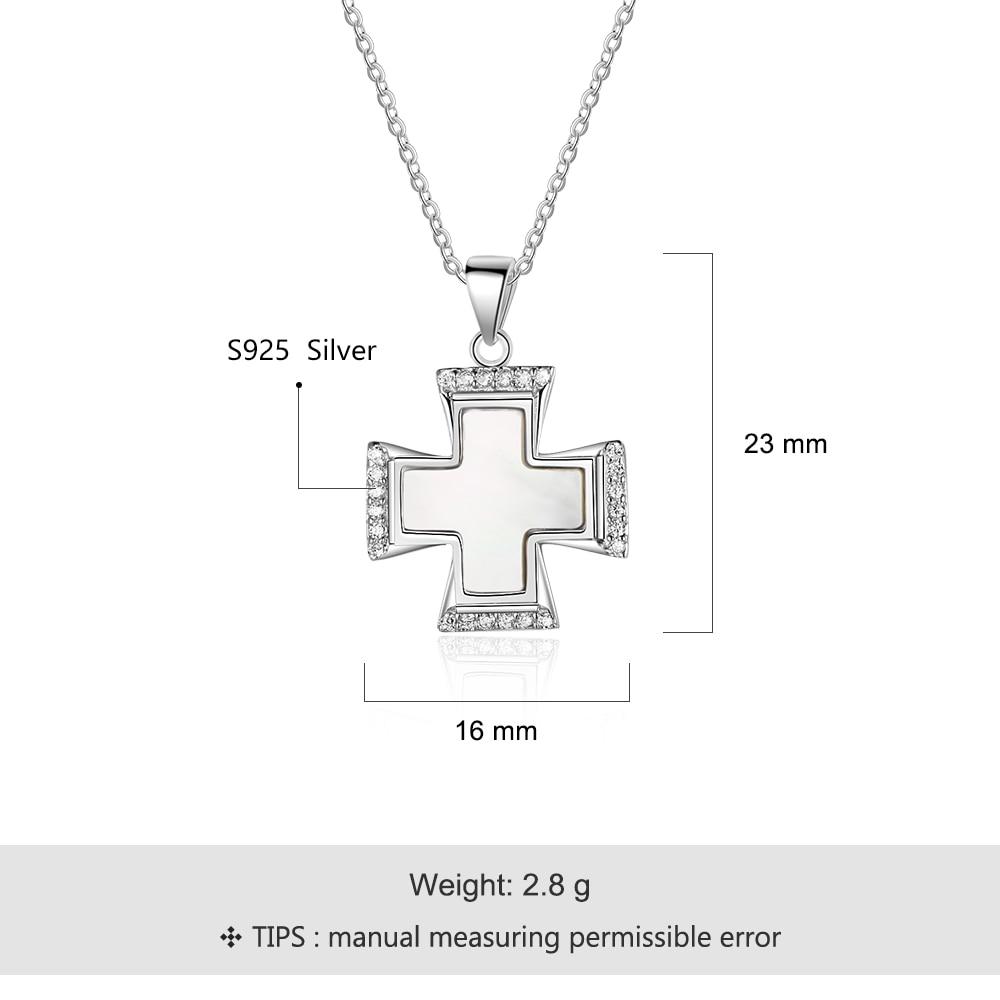 Silver Shell Necklace for Women with Cute Cross Pearl Oysters Pendant, Anniversary Gift Jewelry-Customized Jewel
