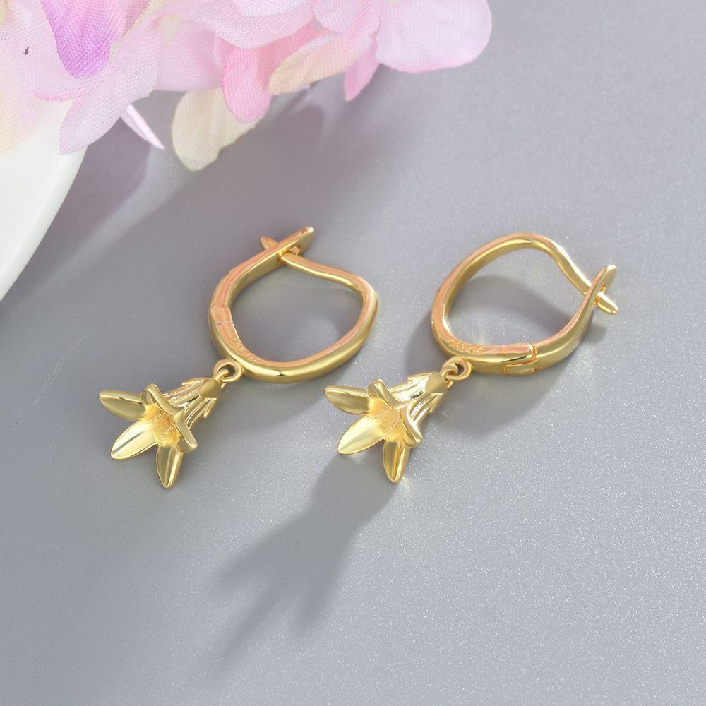 Cute Gold Plated Banana Shape Drop Earring, Party Jewelry Earrings for Women, Best Gift for Her-Customized Jewel