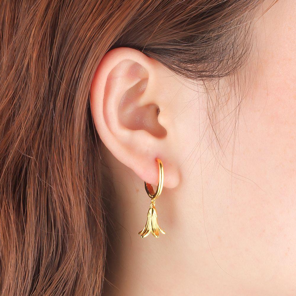 Cute Gold Plated Banana Shape Drop Earring, Party Jewelry Earrings for Women, Best Gift for Her-Customized Jewel