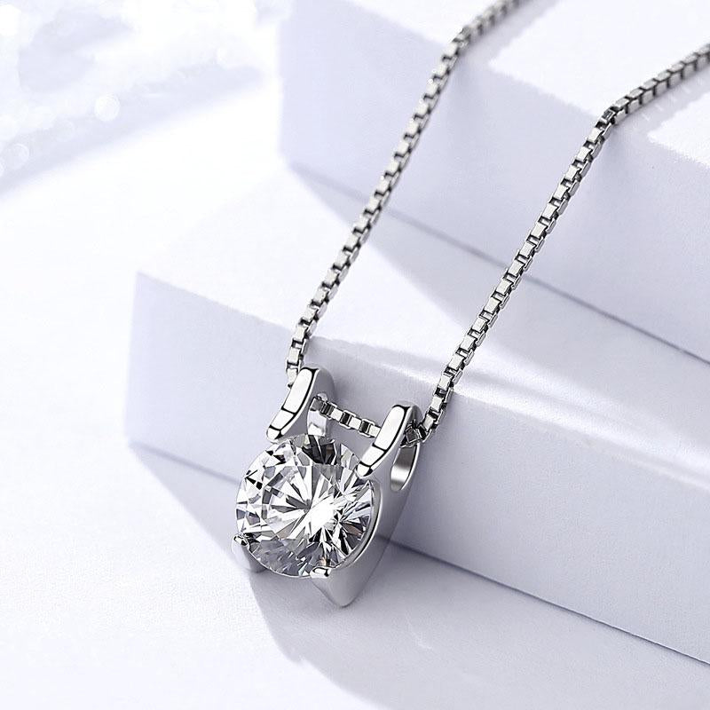 925 Sterling Silver Necklace & Pendant for women- Stylish Zirconia Choker-Customized Jewel