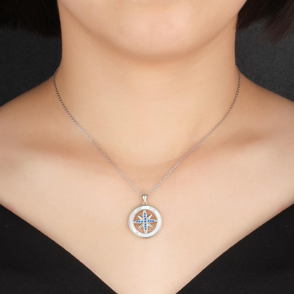 Snow Flower Pendant Silver Necklace For Women-Customized Jewel