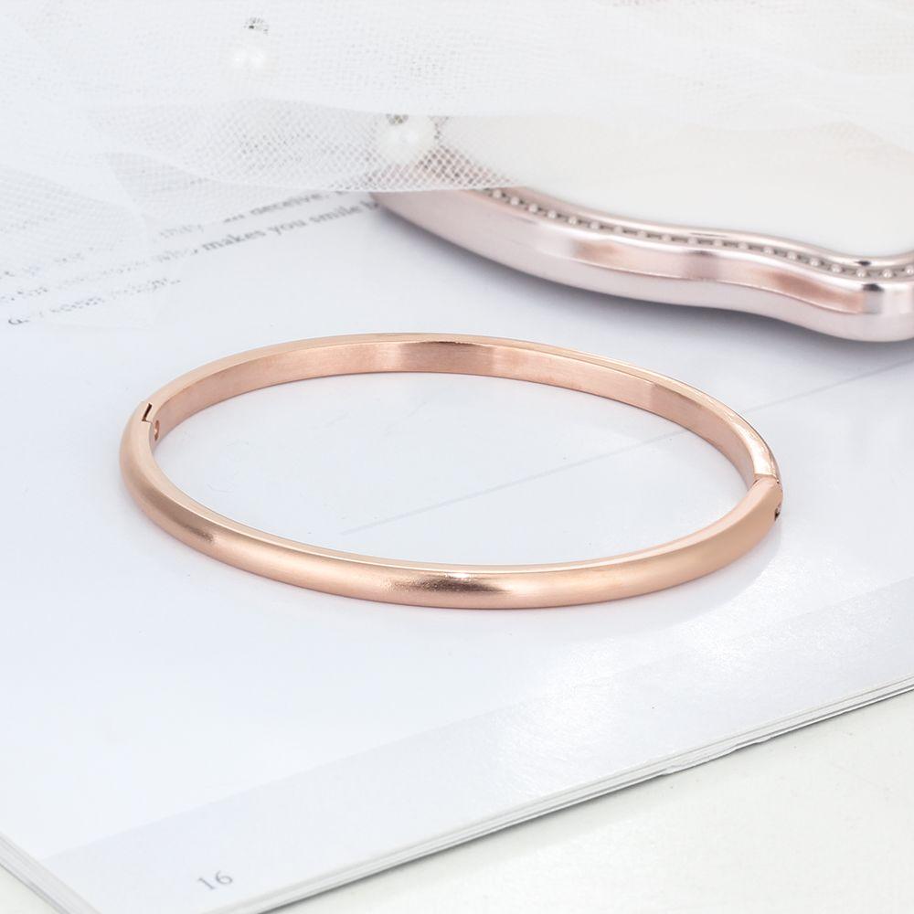 3 Colors Personalized Gift Engraved Name Inside ID Bangle For Women Stainless Steel Bracelets & Bangles-Customized Jewel