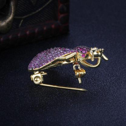 Cubic Zirconia Bee Insect Necklace & Pendants For Women Pins Fashion  Cute Jewelry-Customized Jewel