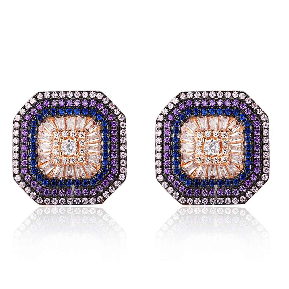 Trendy 925 Sterling Silver Stud Earrings 2018 Unique Button Earrings For Women Best Friends Birthday Gift-Customized Jewel