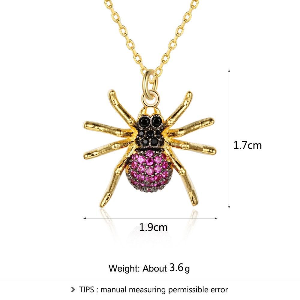 Imitation Necklace for Women, Spider Choker Pendant, Trendy Insect Jewelry-Customized Jewel