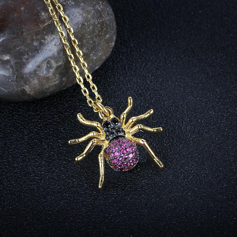Imitation Necklace for Women, Spider Choker Pendant, Trendy Insect Jewelry-Customized Jewel