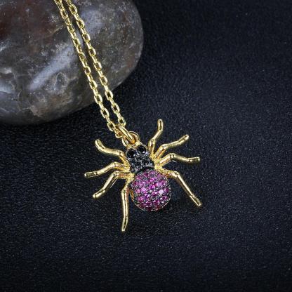 Imitation Necklace for Women, Spider Choker Pendant, Trendy Insect Jewelry-Customized Jewel