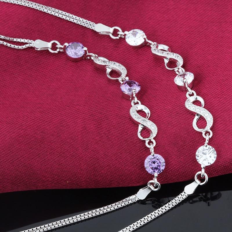 925 Sterling Silver Bracelets For Women Jewelry Cubic Zirconia Bracelets & Bangles Gift For Her-Customized Jewel