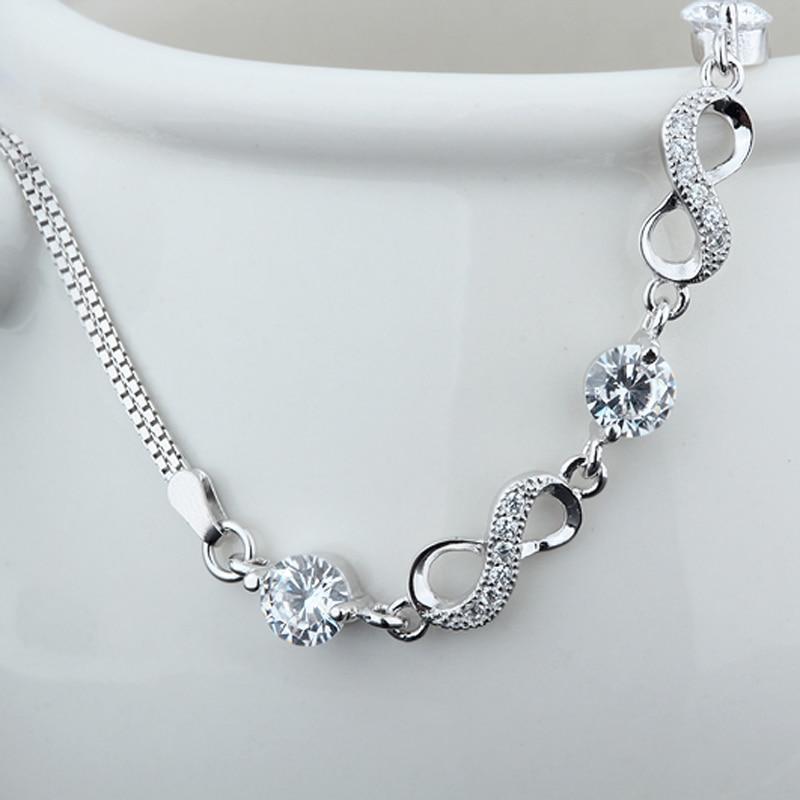 925 Sterling Silver Bracelets For Women Jewelry Cubic Zirconia Bracelets & Bangles Gift For Her-Customized Jewel