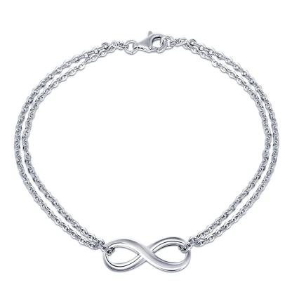 Infinity 925 Sterling Silver Trendy Bracelet for Women, Anniversary Bracelet & Bangles Gift for Women-Customized Jewel