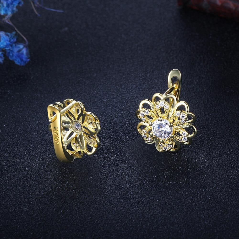 Top Popular Earrings Circle Earrings Simple Earrings Gold Flower Hoop Earrings For Women Lady Gift-Customized Jewel