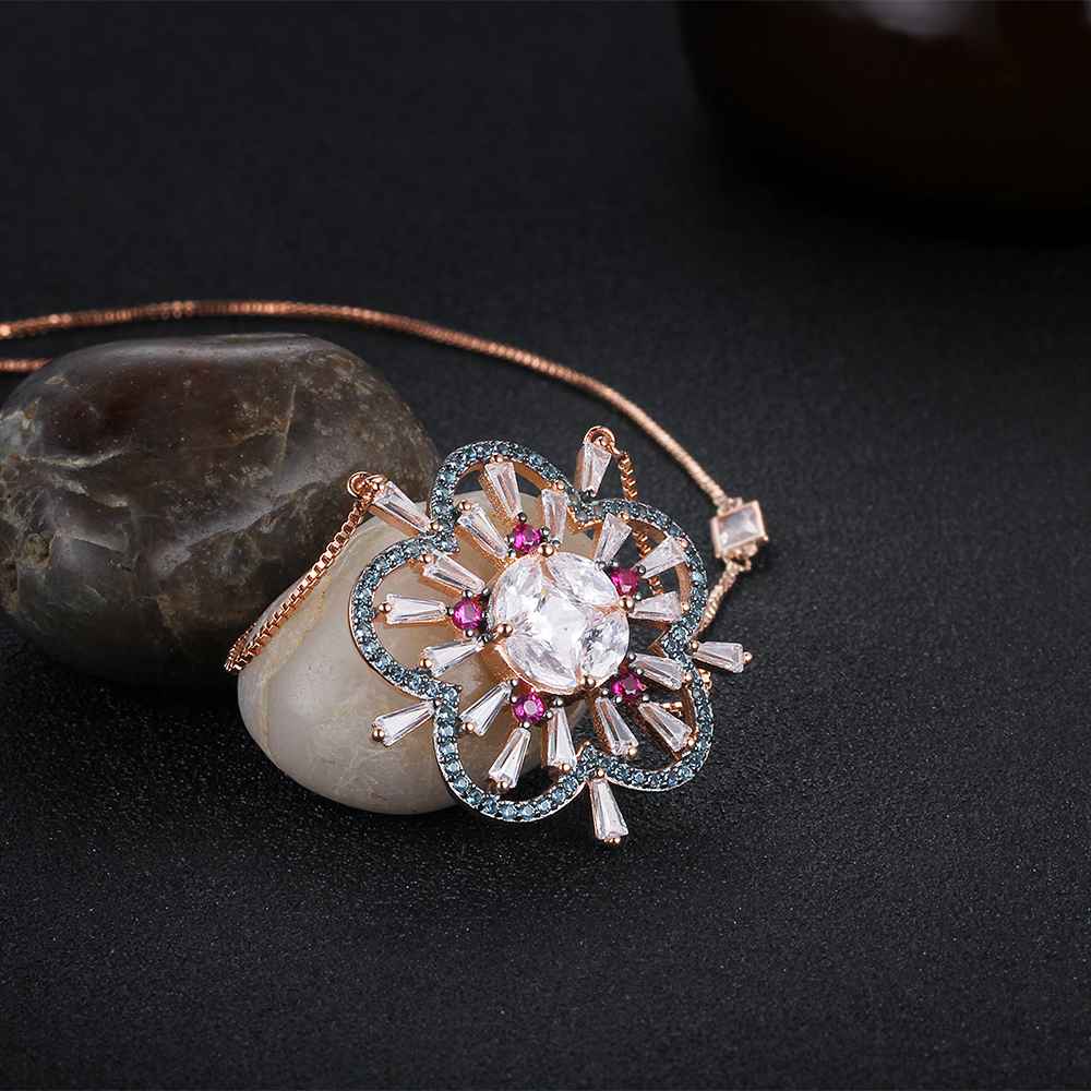 925 Sterling Silver Plum Blossom Pendant Necklaces for Women, Classic & Charming Jewelry-Customized Jewel