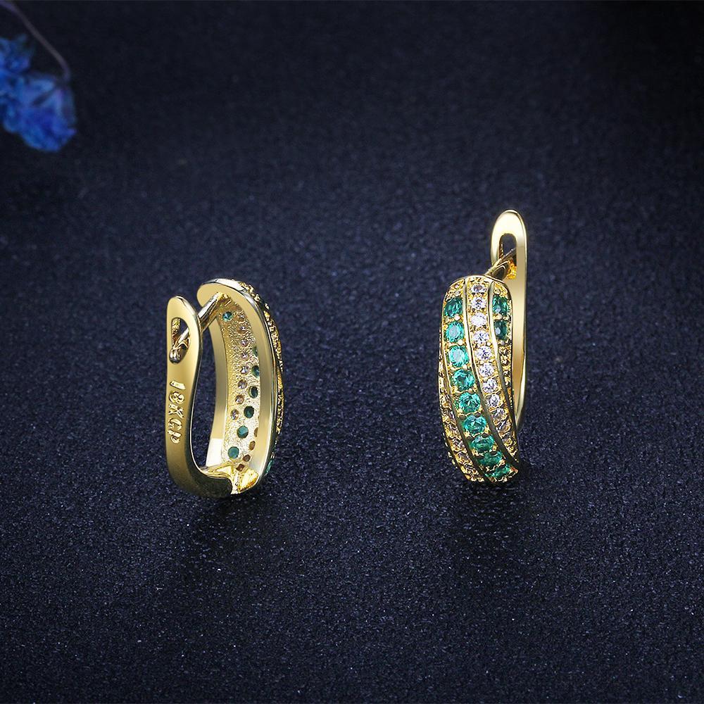 Party Accessorise Fashion Hoop Earrings Circle Elegant Simple Pierced Golden Color Classic Jewelry For Women-Customized Jewel