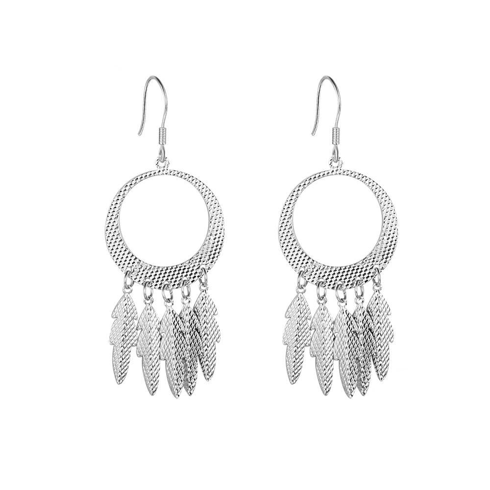 925 Sterling Silver Chandelier Leaf & Drop Earrings for Women, Fashion Jewelry Gift-Customized Jewel