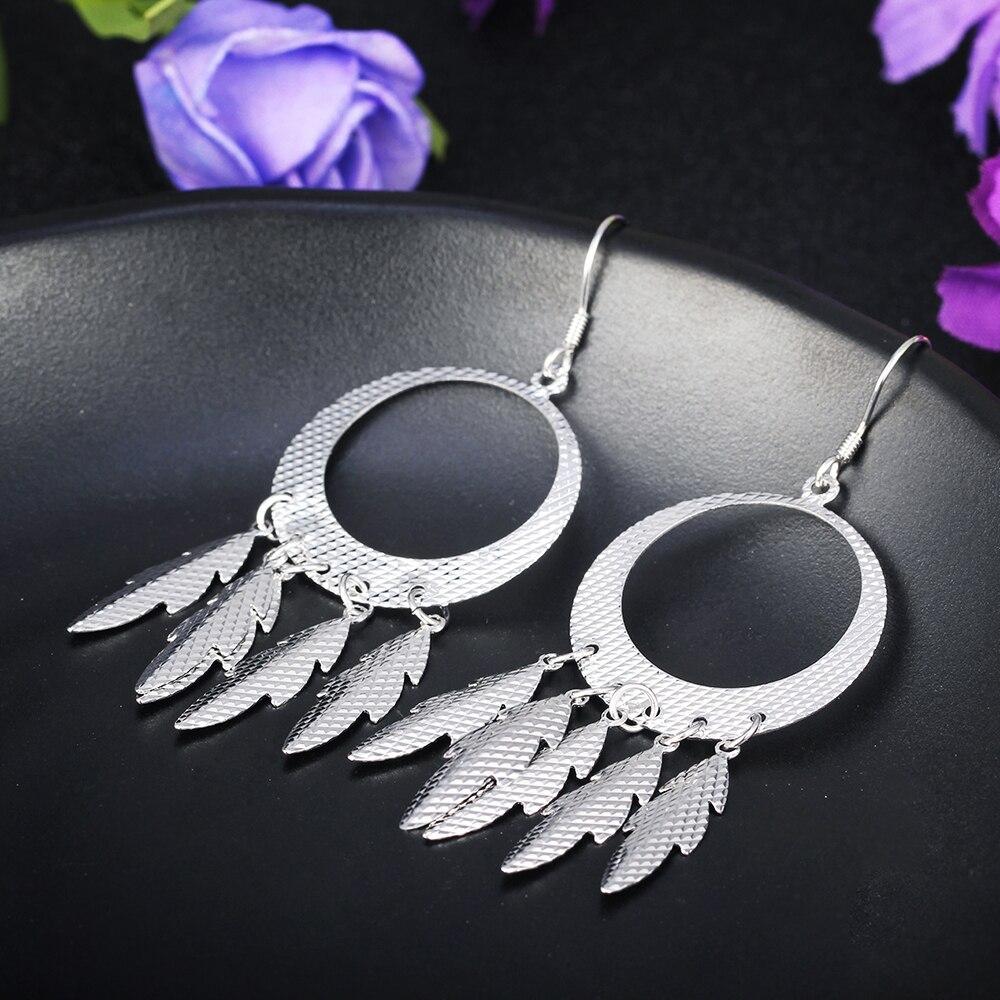 925 Sterling Silver Chandelier Leaf & Drop Earrings for Women, Fashion Jewelry Gift-Customized Jewel