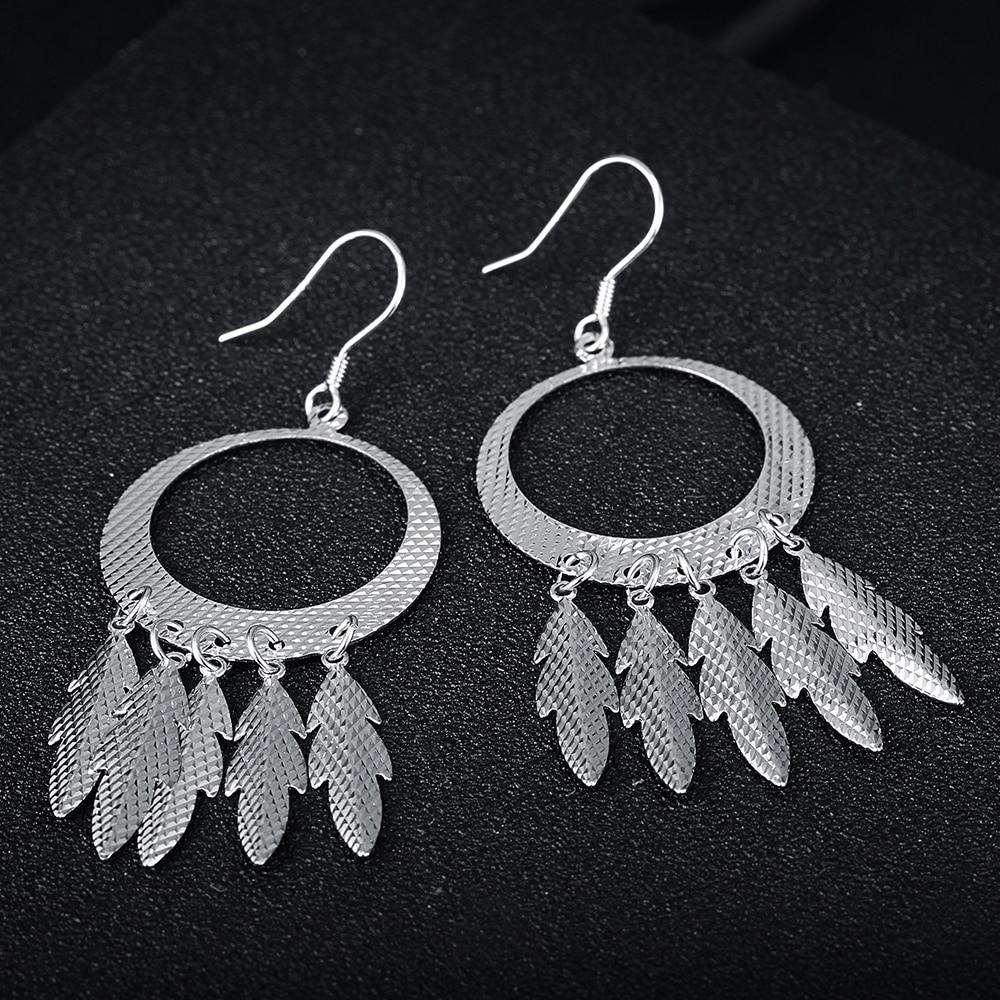 925 Sterling Silver Chandelier Leaf & Drop Earrings for Women, Fashion Jewelry Gift-Customized Jewel