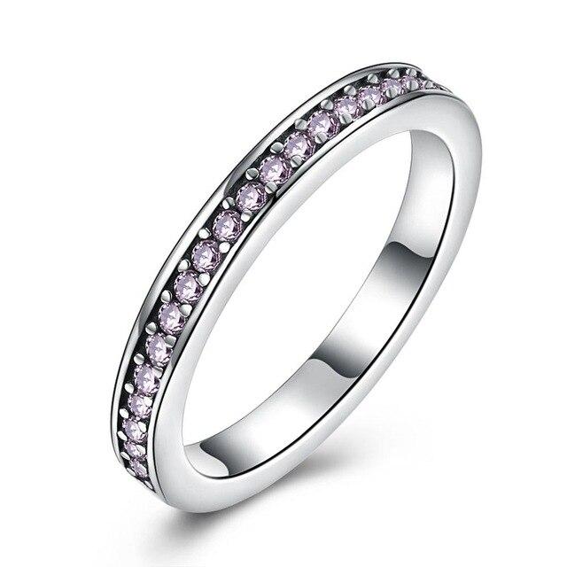 925 Sterling Silver Rings with 3 Color Customized Round Row of Cubic Zirconia Stone, Fashion Jewelry Gift-Customized Jewel