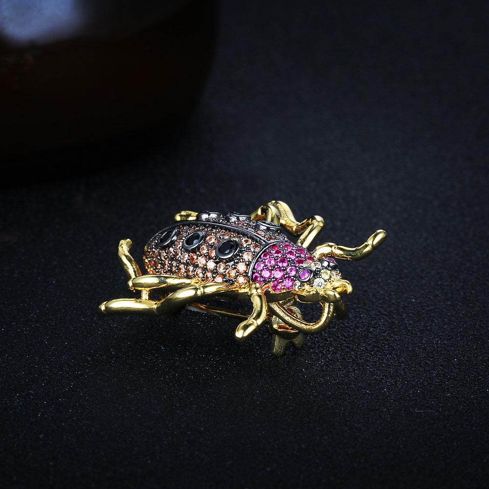 Animal Pendants Necklace - Beetle Cockroach Insect Pendant - Jewelry Gift for Women - Gold brooch Necklace-Customized Jewel
