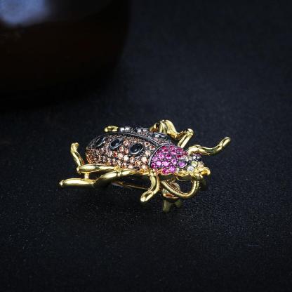 Animal Pendants Necklace - Beetle Cockroach Insect Pendant - Jewelry Gift for Women - Gold brooch Necklace-Customized Jewel