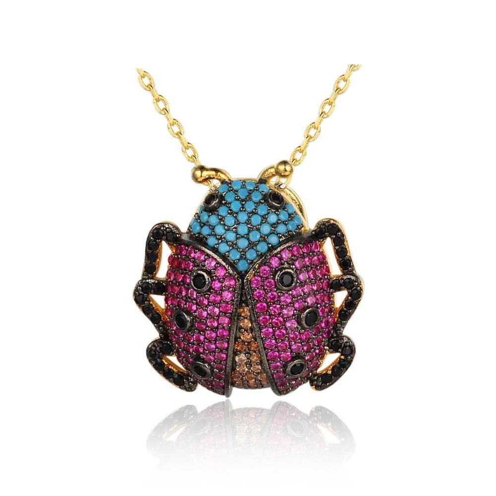 Fashion Lovely Tortoise Bee Insect Pendant Necklace, Jewelry Gift for Women, Girls & Children-Customized Jewel