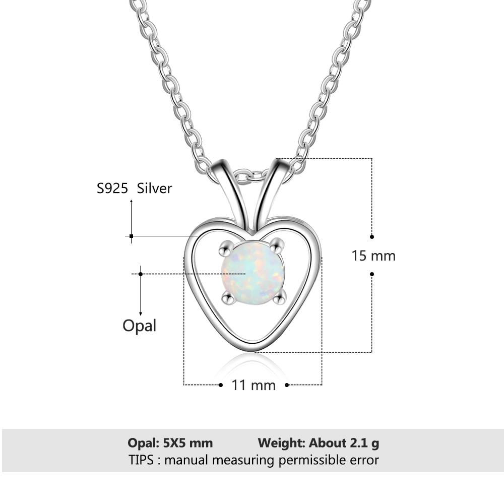 Women’s 925 Sterling Silver Necklace with Apple Shape Opal Stone Pendant, Trendy Party Jewelry Gift for Her-Customized Jewel