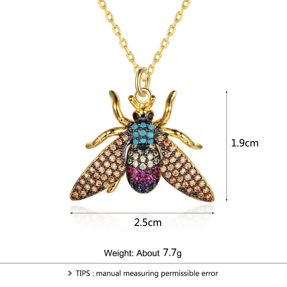 Adorable Insect Bee Pendant & Necklace, Trendy Jewelry Gift-Customized Jewel