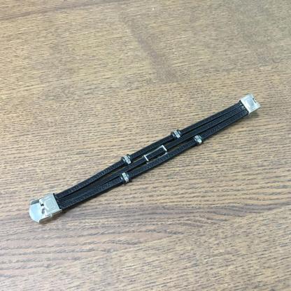 Trendy Genuine Leather Stainless Steel Holy Cross Bracelets for Men, Triple Layer Wristband, Anniversary Jewelry Gift-Customized Jewel