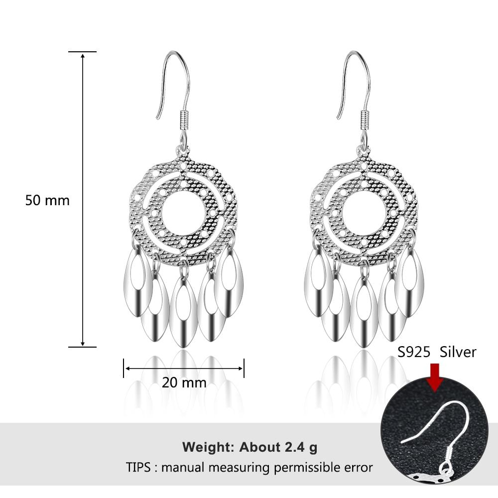 Fashion 925 Sterling Silver Chandelier Drop Earrings, Party Jewelry for Women-Customized Jewel