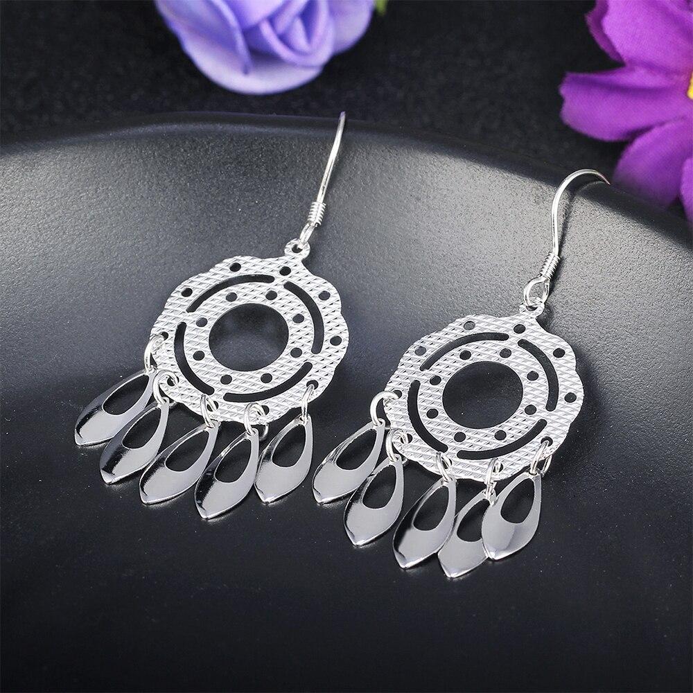 Fashion 925 Sterling Silver Chandelier Drop Earrings, Party Jewelry for Women-Customized Jewel