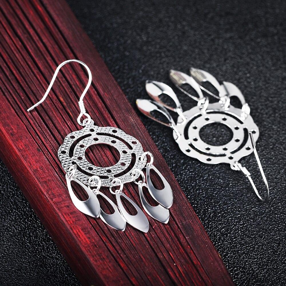 Fashion 925 Sterling Silver Chandelier Drop Earrings, Party Jewelry for Women-Customized Jewel