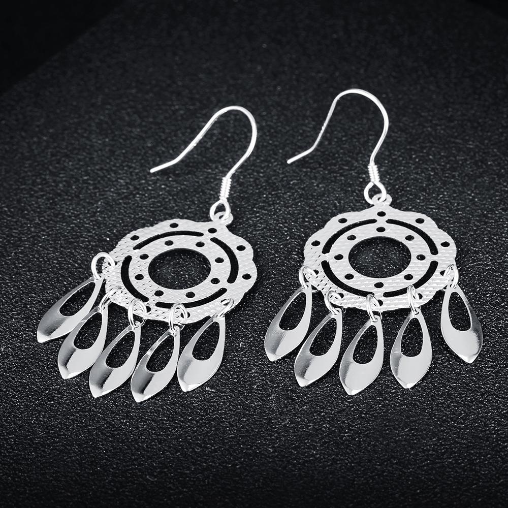 Fashion 925 Sterling Silver Chandelier Drop Earrings, Party Jewelry for Women-Customized Jewel
