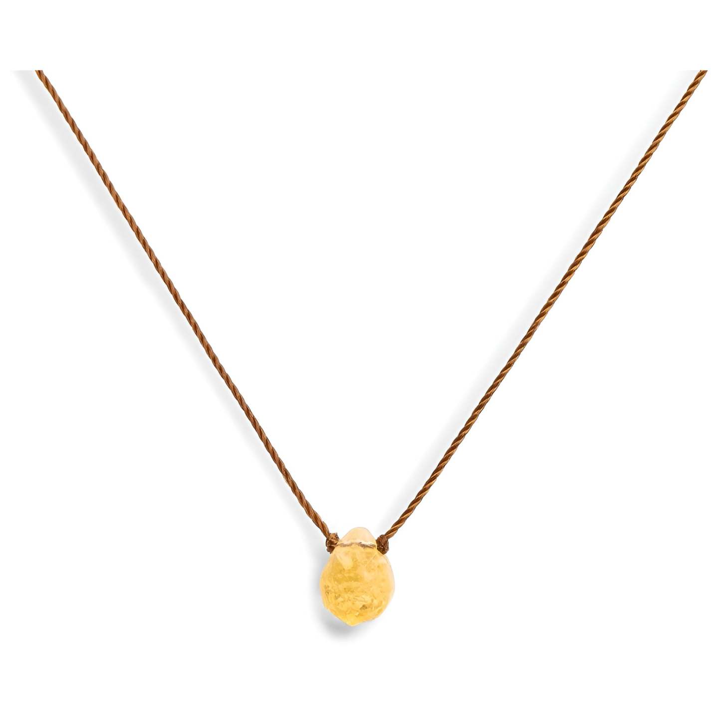 Raw Citrine Vibrationally High Crystal Necklace-Customized Jewel