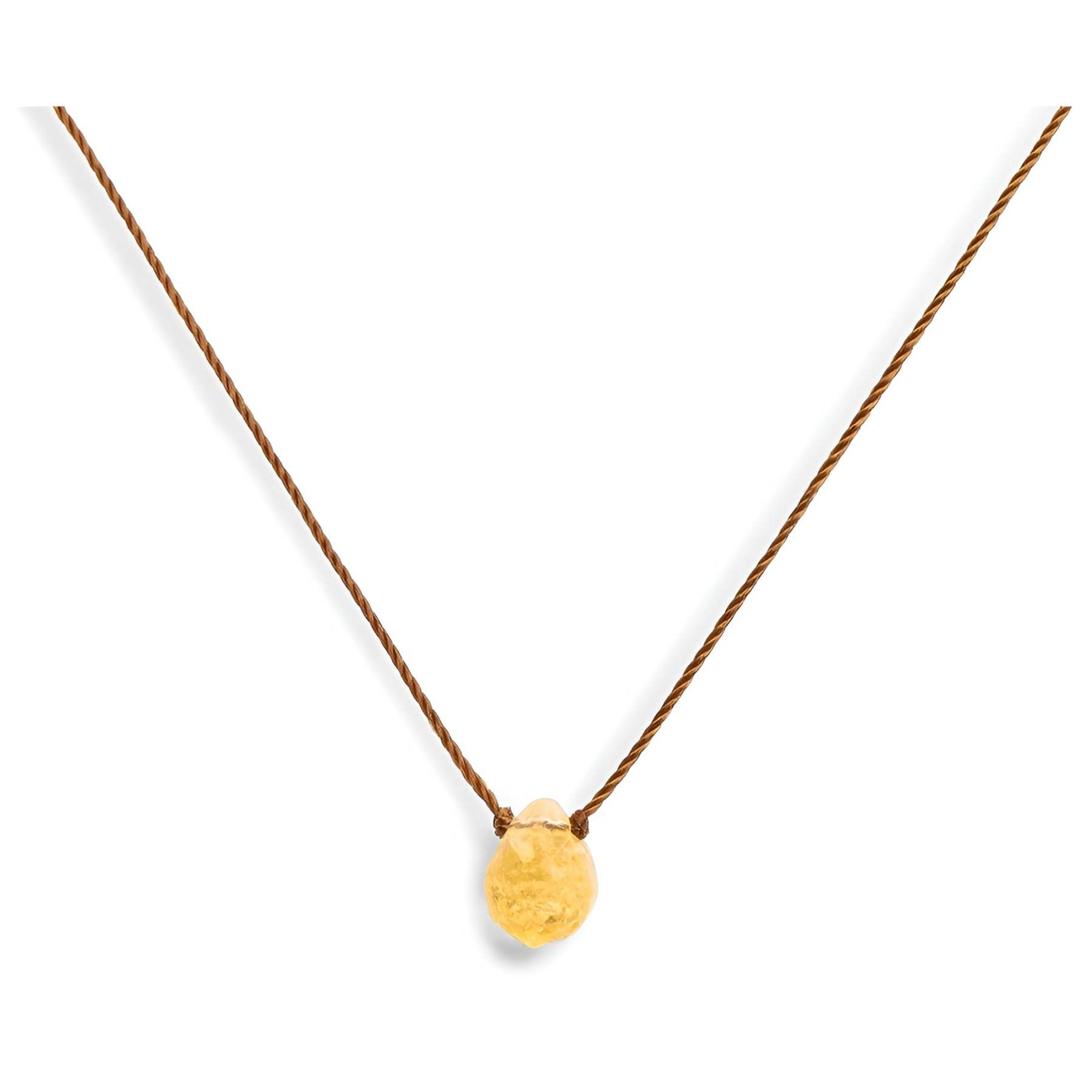Raw Citrine Vibrationally High Crystal Necklace-Customized Jewel