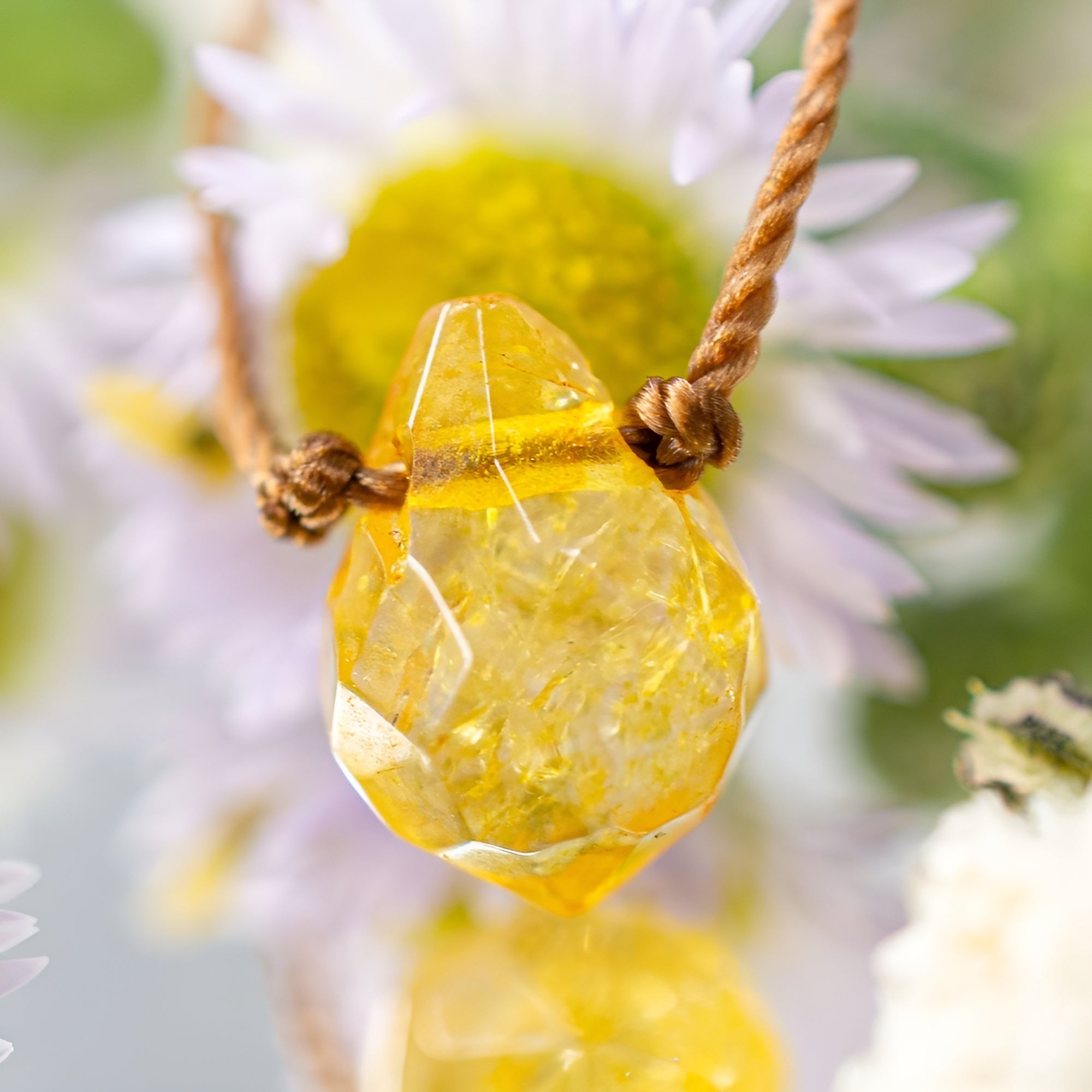 Raw Citrine Vibrationally High Crystal Necklace-Customized Jewel