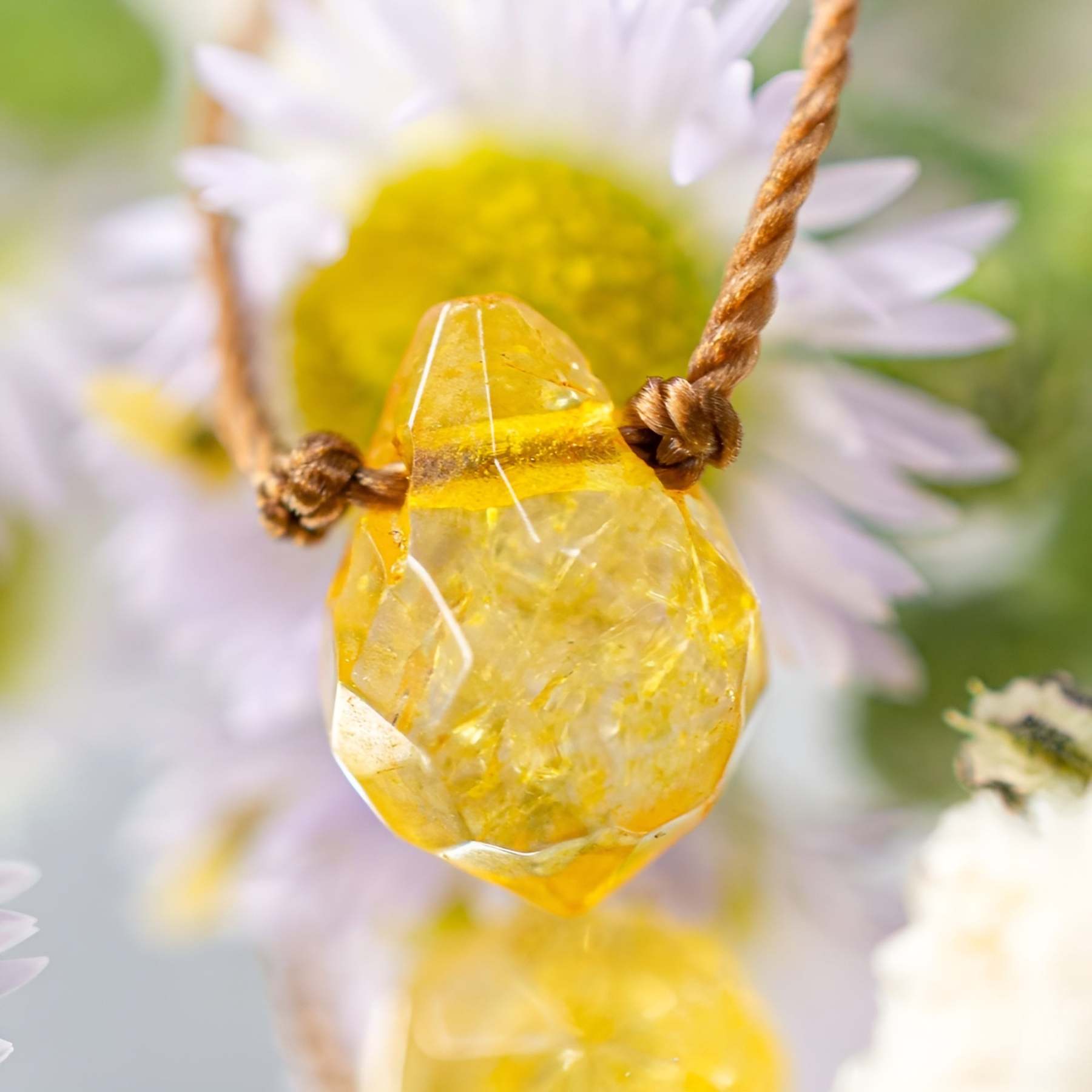 Raw Citrine Vibrationally High Crystal Necklace-Customized Jewel