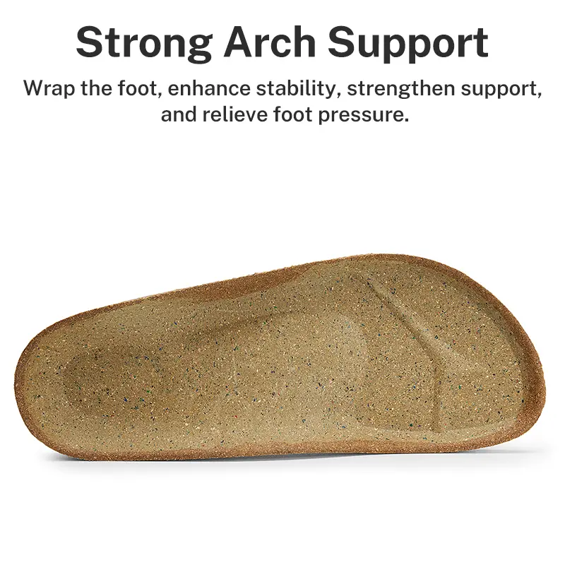 [BUY 1 GET 1 FREE!!!]Trary Men's Genuine Leather Cork Footbed Clogs