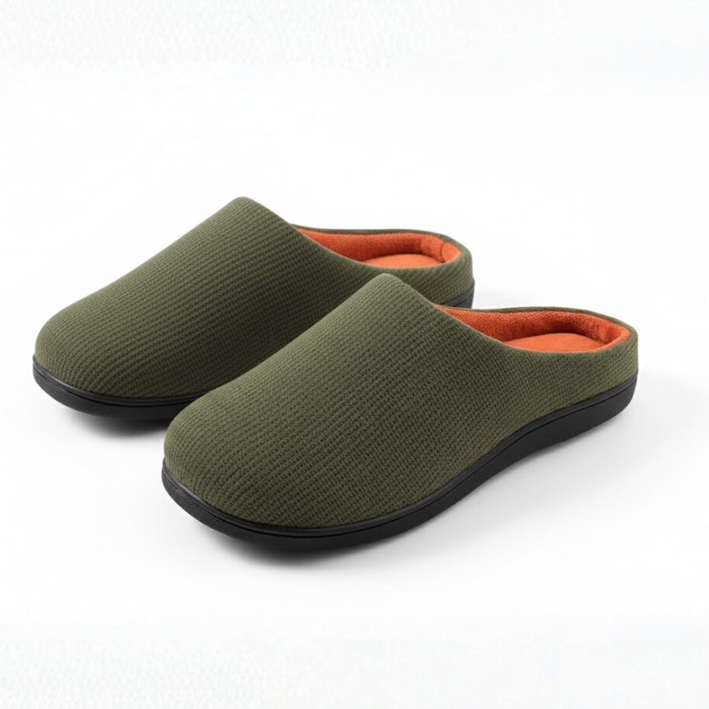 Cozy Indoor Slippers With Memory Foam Cushion
